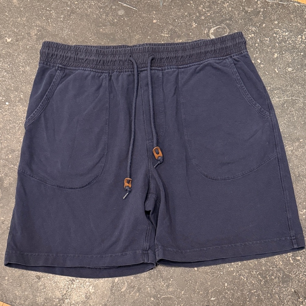 Leonard Frisbie Knit Navy Blue Men's Shorts